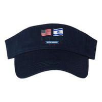 The Original I Stand With Israel, Israel USA Shirt 2 Valucap Bio-Washed Visor