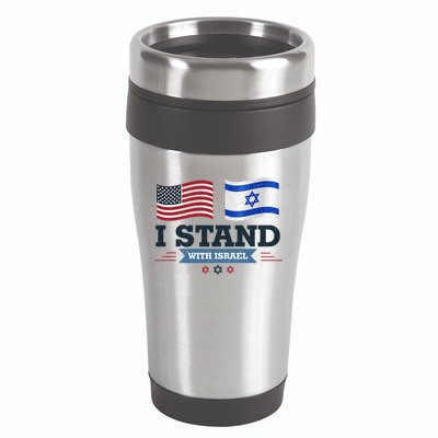 The Original I Stand With Israel Israel Usa 16oz Travel Tumbler