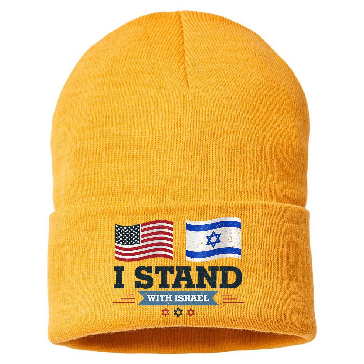 The Original I Stand With Israel Israel Usa Sustainable Knit Beanie