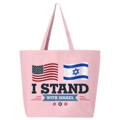 The Original I Stand With Israel Israel Usa 25L Jumbo Tote
