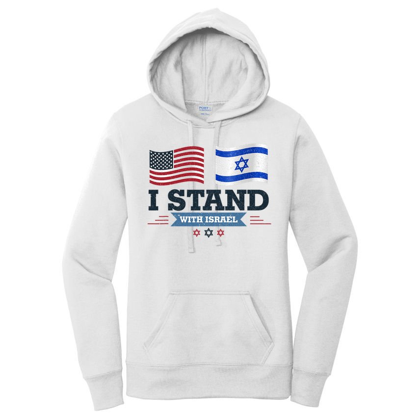 The Original I Stand With Israel Israel Usa Women's Pullover Hoodie