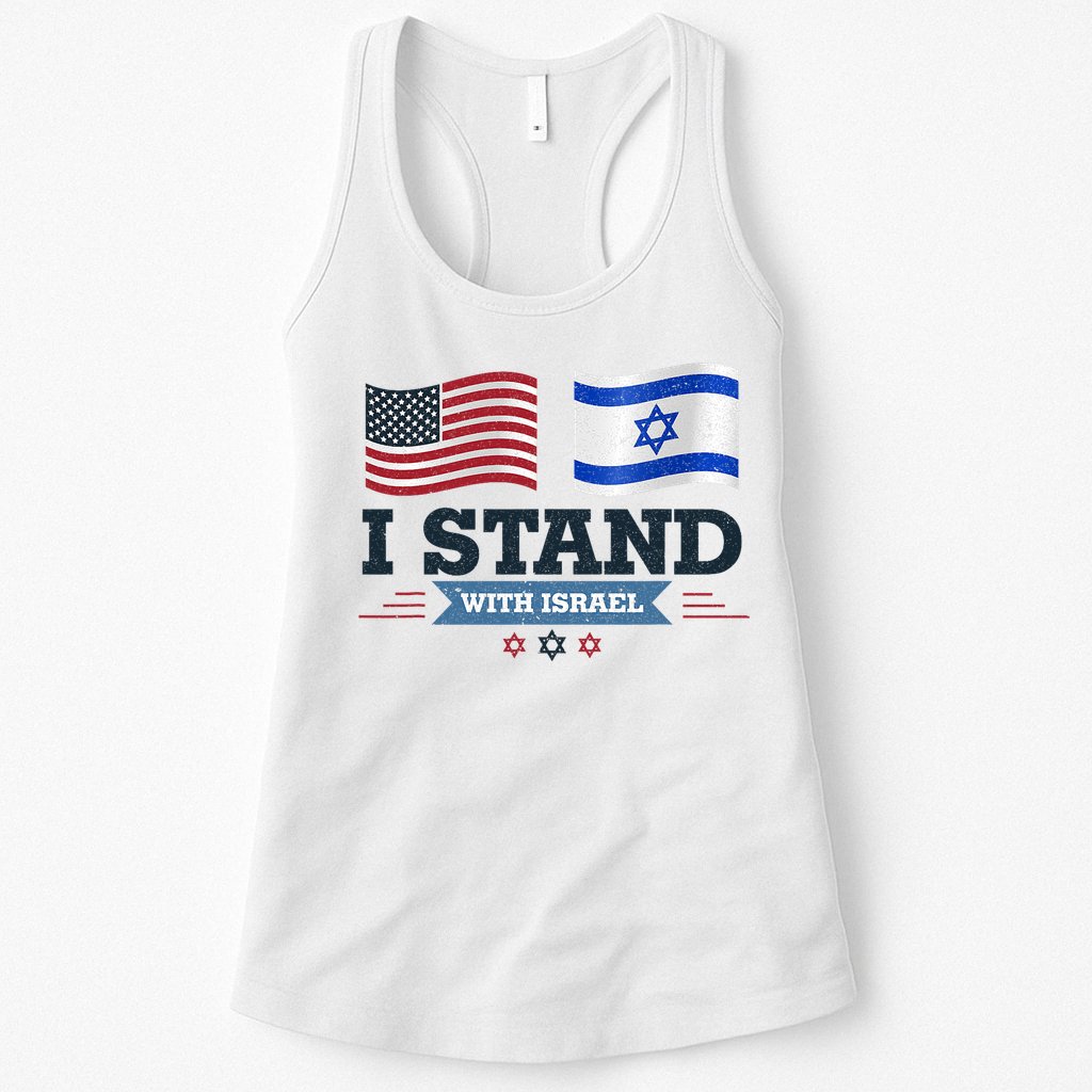 The Original I Stand With Israel Israel Usa Womens Tank Top