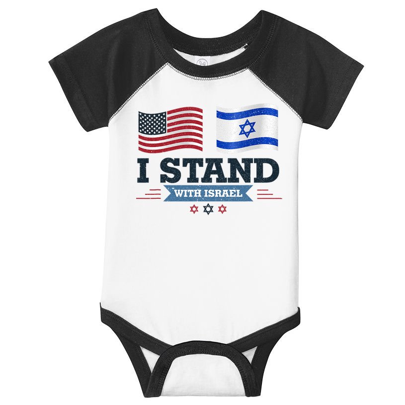 The Original I Stand With Israel Israel Usa Infant Baby Jersey Bodysuit