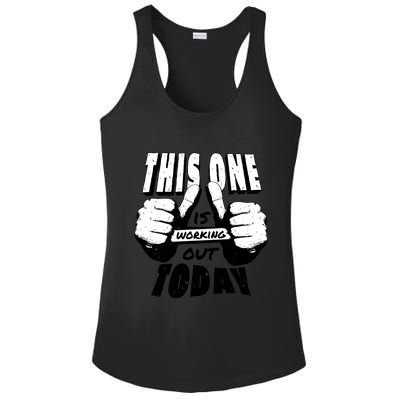 This One Is Working Out Today Ladies PosiCharge Competitor Racerback Tank