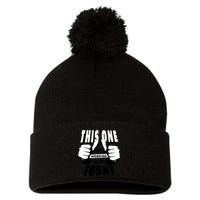 This One Is Working Out Today Pom Pom 12in Knit Beanie