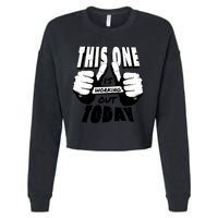 This One Is Working Out Today Cropped Pullover Crew