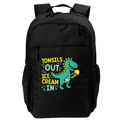 Tonsils Out Ice Cream In Dino Tonsillectomy Tonsil Removal Backpack