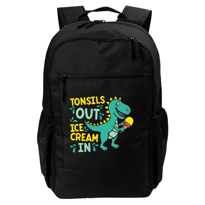 Tonsils Out Ice Cream In Dino Tonsillectomy Tonsil Removal Backpack