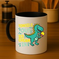 Tonsils Out Ice Cream In Dino Tonsillectomy Tonsil Removal Mug
