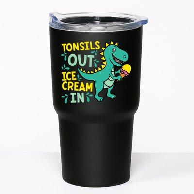 Tonsils Out Ice Cream In Dino Tonsillectomy Tonsil Removal Tumbler