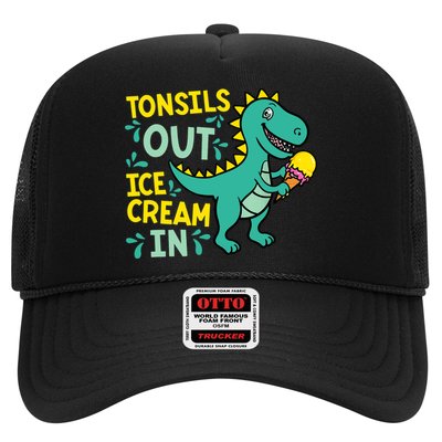 Tonsils Out Ice Cream In Dino Tonsillectomy Tonsil Removal Trucker Hat