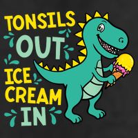 Tonsils Out Ice Cream In Dino Tonsillectomy Tonsil Removal Trucker Hat