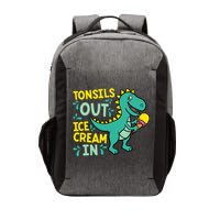 Tonsils Out Ice Cream In Dino Tonsillectomy Tonsil Removal Vector Backpack