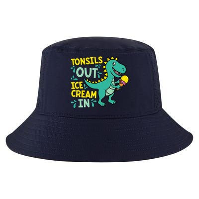 Tonsils Out Ice Cream In Dino Tonsillectomy Tonsil Removal Cool Comfort Performance Bucket Hat