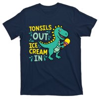 Tonsils Out Ice Cream In Dino Tonsillectomy Tonsil Removal T-Shirt