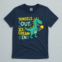 Tonsils Out Ice Cream In Dino Tonsillectomy Tonsil Removal T-Shirt