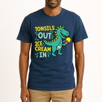 Tonsils Out Ice Cream In Dino Tonsillectomy Tonsil Removal Tall T-Shirt