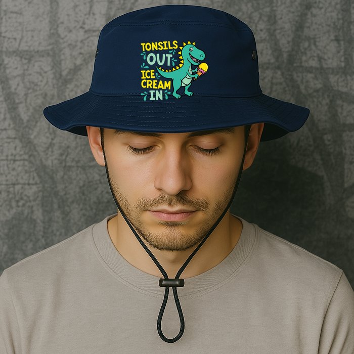 Tonsils Out Ice Cream In Dino Tonsillectomy Tonsil Removal Bucket Hat