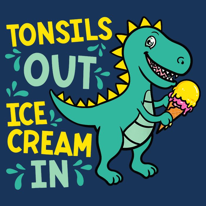 Tonsils Out Ice Cream In Dino Tonsillectomy Tonsil Removal Bucket Hat
