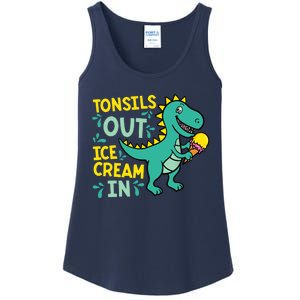 Tonsils Out Ice Cream In Dino Tonsillectomy Tonsil Removal Ladies Essential Tank