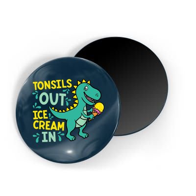 Tonsils Out Ice Cream In Dino Tonsillectomy Tonsil Removal Magnet