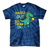 Tonsils Out Ice Cream In Dino Tonsillectomy Tonsil Removal Tie-Dye T-Shirt