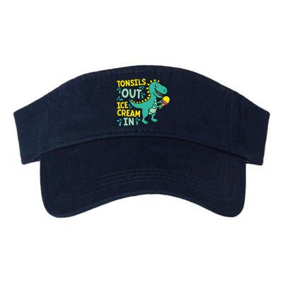 Tonsils Out Ice Cream In Dino Tonsillectomy Tonsil Removal Visor