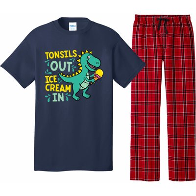 Tonsils Out Ice Cream In Dino Tonsillectomy Tonsil Removal Pajama Set