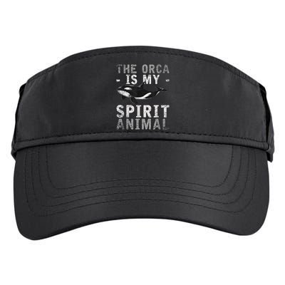 The Orca Is My Spirit Animal Orca Adult Drive Performance Visor