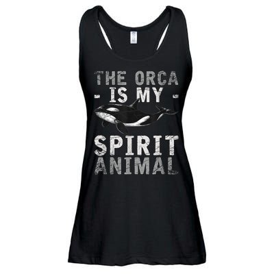 The Orca Is My Spirit Animal Orca Ladies Essential Flowy Tank