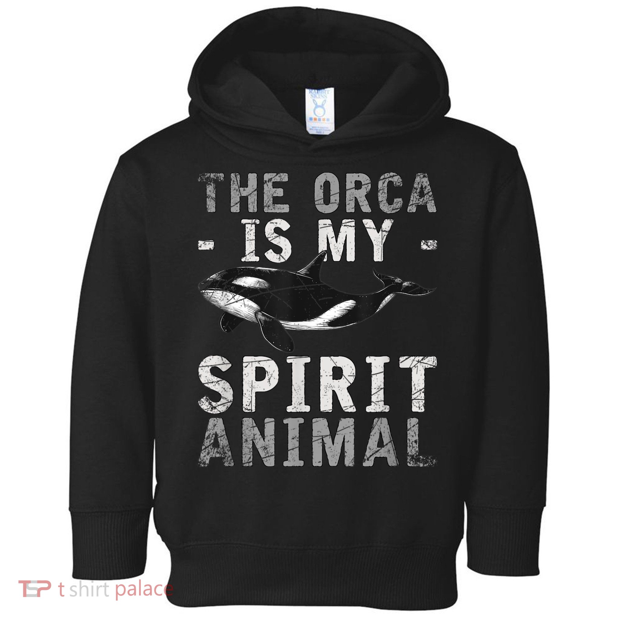 The Orca Is My Spirit Animal Orca Toddler Hoodie