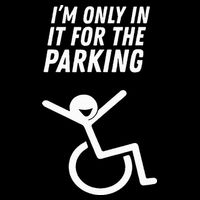 The Original IM Only In It For The Parking 16 in Basic Backpack