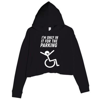 The Original IM Only In It For The Parking Crop Fleece Hoodie