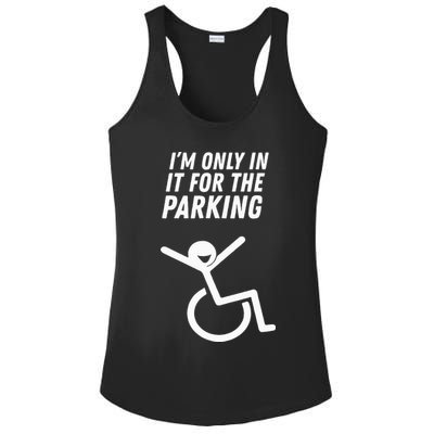 The Original IM Only In It For The Parking Ladies PosiCharge Competitor Racerback Tank