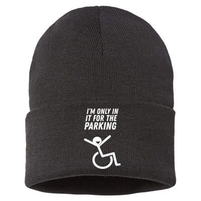 The Original IM Only In It For The Parking Sustainable Knit Beanie