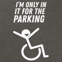 The Original IM Only In It For The Parking Cotton Canvas Backpack