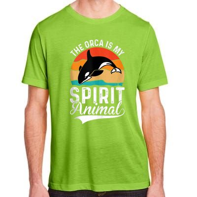 The Orca Is My Spirit Animal Funny Orca Adult ChromaSoft Performance T-Shirt