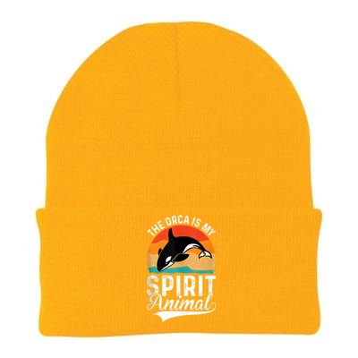 The Orca Is My Spirit Animal Funny Orca Knit Cap Winter Beanie