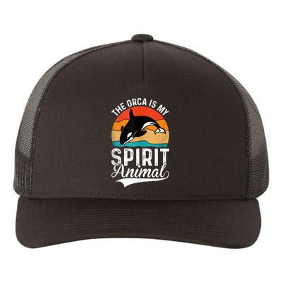 The Orca Is My Spirit Animal Funny Orca Yupoong Adult 5-Panel Trucker Hat