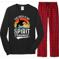 The Orca Is My Spirit Animal Funny Orca Long Sleeve Pajama Set