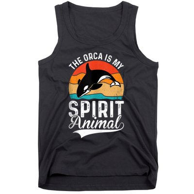 The Orca Is My Spirit Animal Funny Orca Tank Top