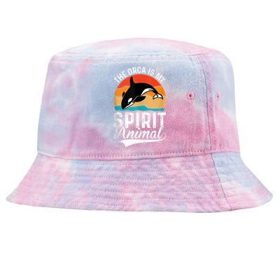 The Orca Is My Spirit Animal Funny Orca Tie-Dyed Bucket Hat