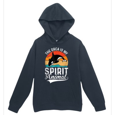 The Orca Is My Spirit Animal Funny Orca Urban Pullover Hoodie