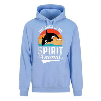 The Orca Is My Spirit Animal Funny Orca Unisex Surf Hoodie