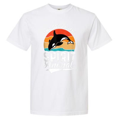 The Orca Is My Spirit Animal Funny Orca Garment-Dyed Heavyweight T-Shirt