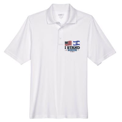 The Original I Stand With Israel Israel Usa Men's Origin Performance Piqué Polo