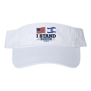 The Original I Stand With Israel Israel Usa Valucap Bio-Washed Visor