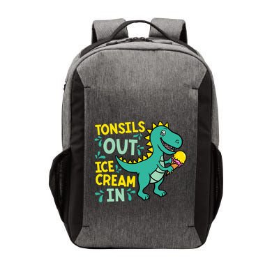 Tonsils Out Ice Cream In Dino Vector Backpack