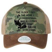 The Older I Get The More I Understand Why Roosters Start The Legacy Tie Dye Trucker Hat