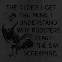 The Older I Get The More I Understand Why Roosters Start The Cool Comfort Performance Bucket Hat